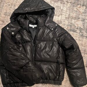 Women’s black puffer jacket
